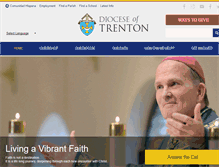 Tablet Screenshot of dioceseoftrenton.org
